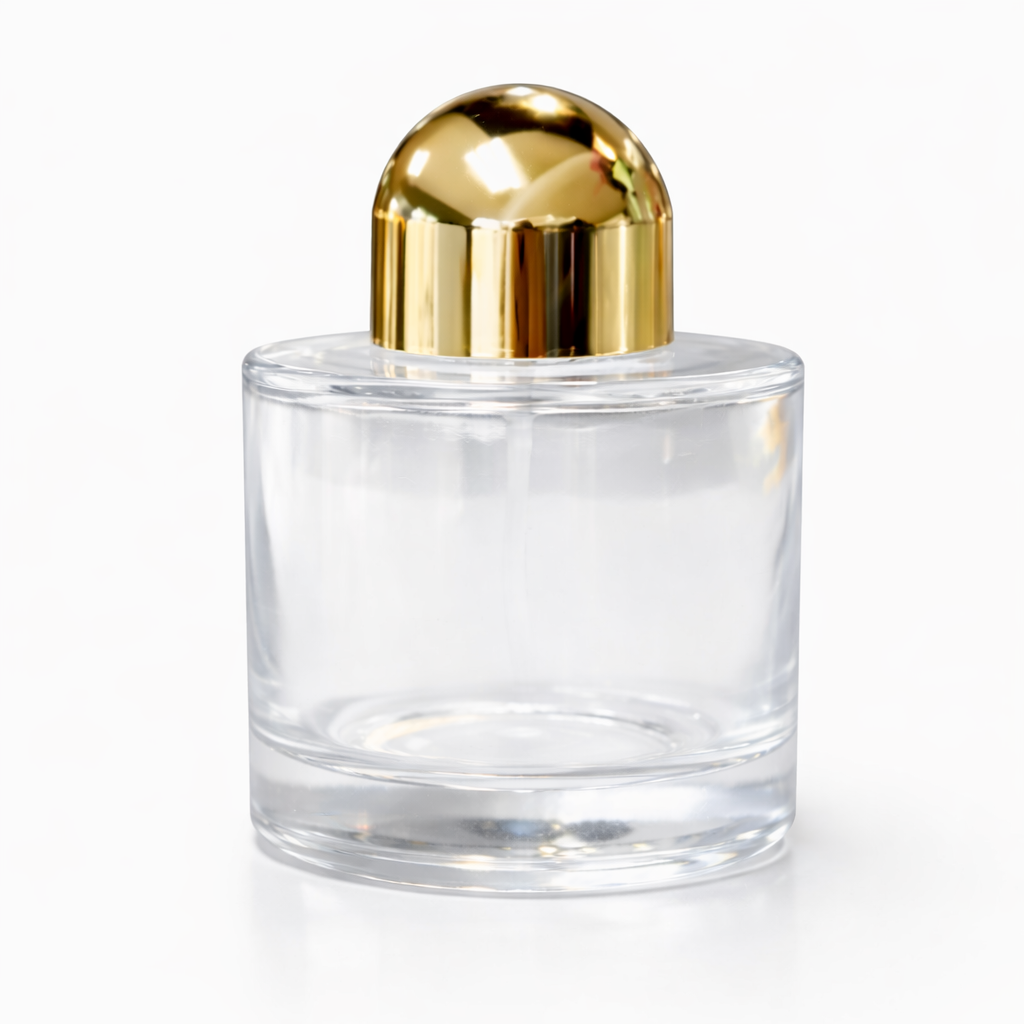 Perfume glass bottle and lid clear 30ml