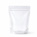 Medium clear plastic stand up pouch packaging
