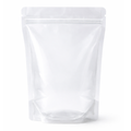 Large clear plastic stand up pouch- ziplock pouch packaging